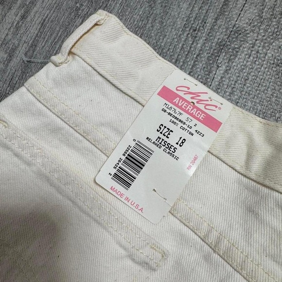 Vintage Deadstock Chic Relaxed Straight Leg‎ Jeans Women's 12 - Picture 4 of 8